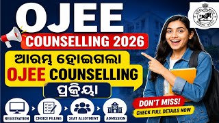 OJEE councelling schedule published | OJEE 2026 | OJEE result | OJEE rank card | OJEE score card 