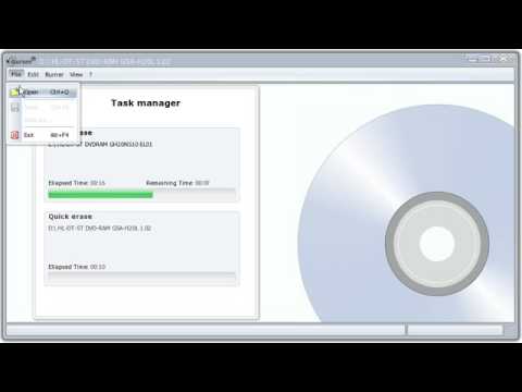 How to Erase CD/DVD Tutorial