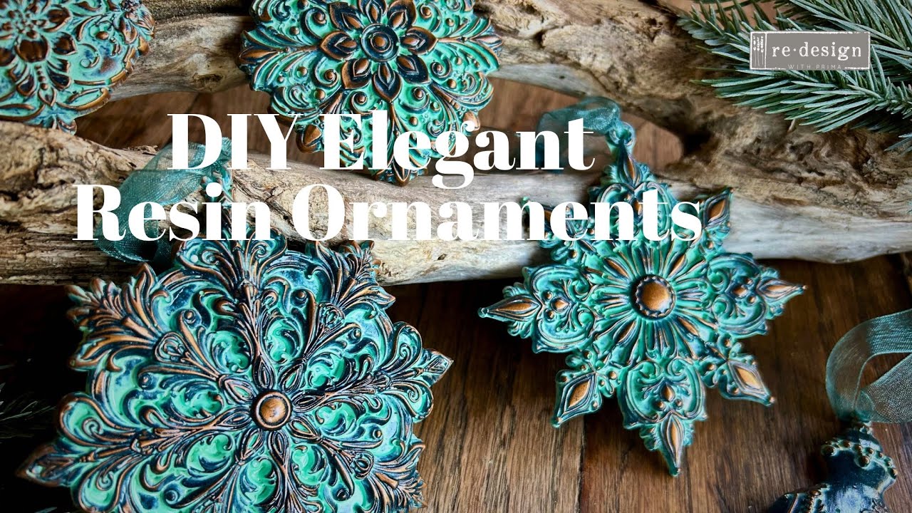 Stunning Holiday Ornaments with Redesign Decor Moulds | Resin Crafting & Christmas Decor Ideas