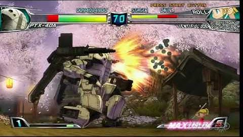 Tatsunoko VS. Capcom Ultimate All Stars PTX-40A VS. Roll and Viewtiful Joe Gameplay