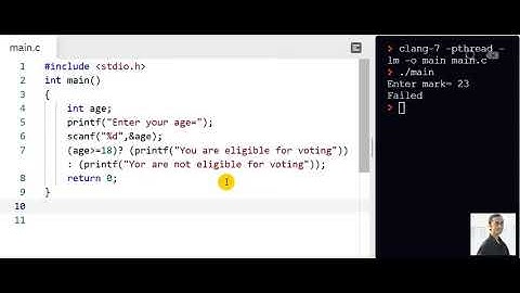 C Programming in Marathi,Conditional Operator by Dr. Pranav Patil