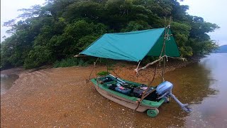 無人島に渡って釣りして泊まって釣れた魚で泳がせ釣りしたよ