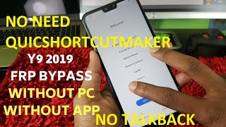 HUAWEI Y9 2019 (JKM-L22&JKM-LX2)(JKM-L21&JKM-LX1) FRP BYPASS NO DOWNGAREDE NO BOX NO PC