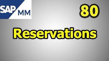 80-SAP MM Free Course: What are Reservations