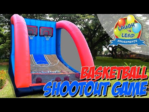 Basketball Shootout Game | Inflatable Basketball Game Rental | Sports Game for Parties & Events  @LaughnLeapAmusements