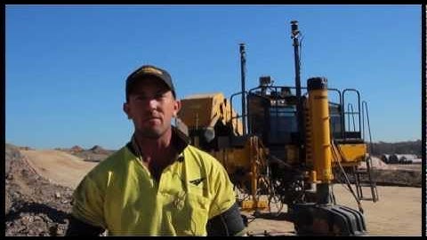 Topcon mmGPS on a Gomaco Commander III concrete paver