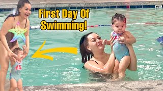 Angelique Goes To SWIMMING Class For The First Time! *SHE CRIED