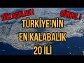 Türkiye'nin En Kalabalık İlleri - Son Açıklanan Güncel Nüfusları