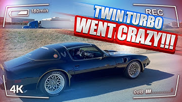 Twin Turbo Trans Am Breaks Loose Leaving Cars & Coffee