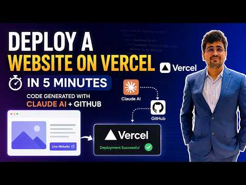 Deploy a Website on Vercel in 5 Minutes — Code Generated with Claude AI + GitHub