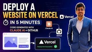 Deploy a Website on Vercel in 5 Minutes — Code Generated with Claude AI + GitHub