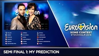 Eurovision 2016 - Semi Final 1: My Prediction