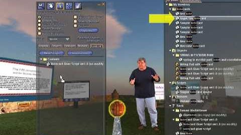 Second Life: Build a Notecard Giver Prim with Script