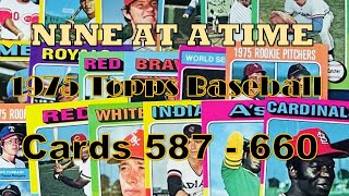 1975 Topps baseball cards 587 to 660