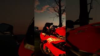 Apache and Me always love Sunsets🔥#tvs