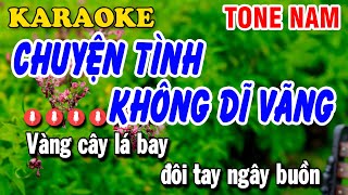 Karaoke Chuyện Tình Không Dĩ Vãng Nhạc Sống Tone Nam | Huỳnh Lê