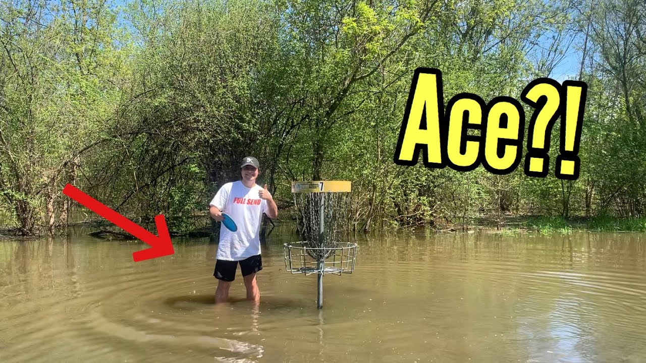 Playing Disc Golf In Standing Water (Near Ace?!) - YouTube