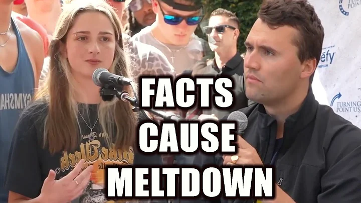 Please Shut Up I Am Talking  Girl Gets Triggered by Charlie Kirk