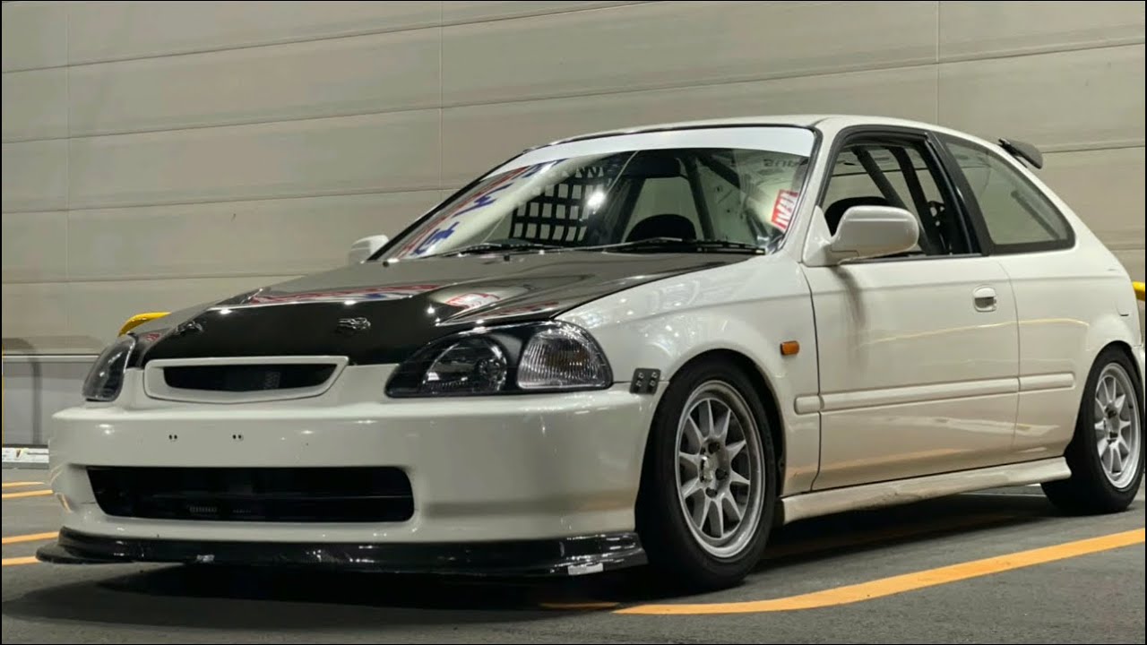 シビックEK9] 爆音競技車両 - YouTube