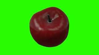 red apple spinning in green screen free stock footage screenshot 5