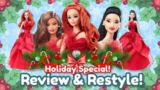 Holiday Barbie 2022 ⭐❤ Review & Restyle! ✨ Christmas Special