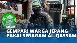 Heboh Di Tokyo Warga Jepang Pakai Seragam Brigade Al Qassam, Bikin Dunia Kaget