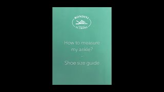 How To Measure My Ankle? - Rondini Shoe Size Guide