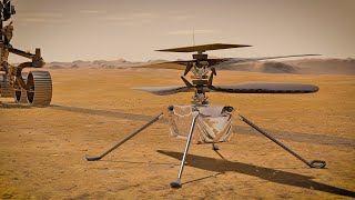 video: Nasa's Ingenuity helicopter dropped from belly of Mars rover ahead of key test flight