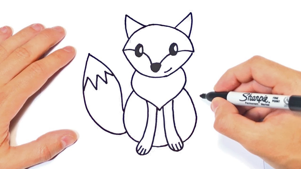 how to draw a fox step by step