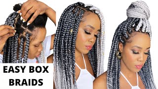 🔥How To : EASY BOX BRAIDS For Beginners / 2 METHODS /Protective Styles /Tupo1