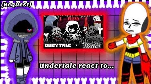 Undertale React To "PLEAD" Dusttale X Forsaken Gacha | ENG |(Request)