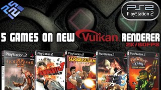 PS2 - 5 Games on New PCSX2 Vulkan Renderer (2K/60FPS)