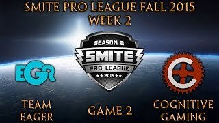 SPL Fall: Week 2 - Team Eager vs. Cognitive Gaming (Game 2)