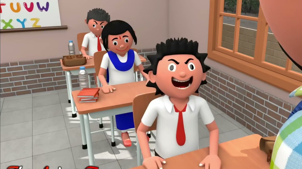 School ki cartoon funny comedy 🤣 😅#comedy #funny #deepakrockfacto #deepaksirsvlog #cartoon 