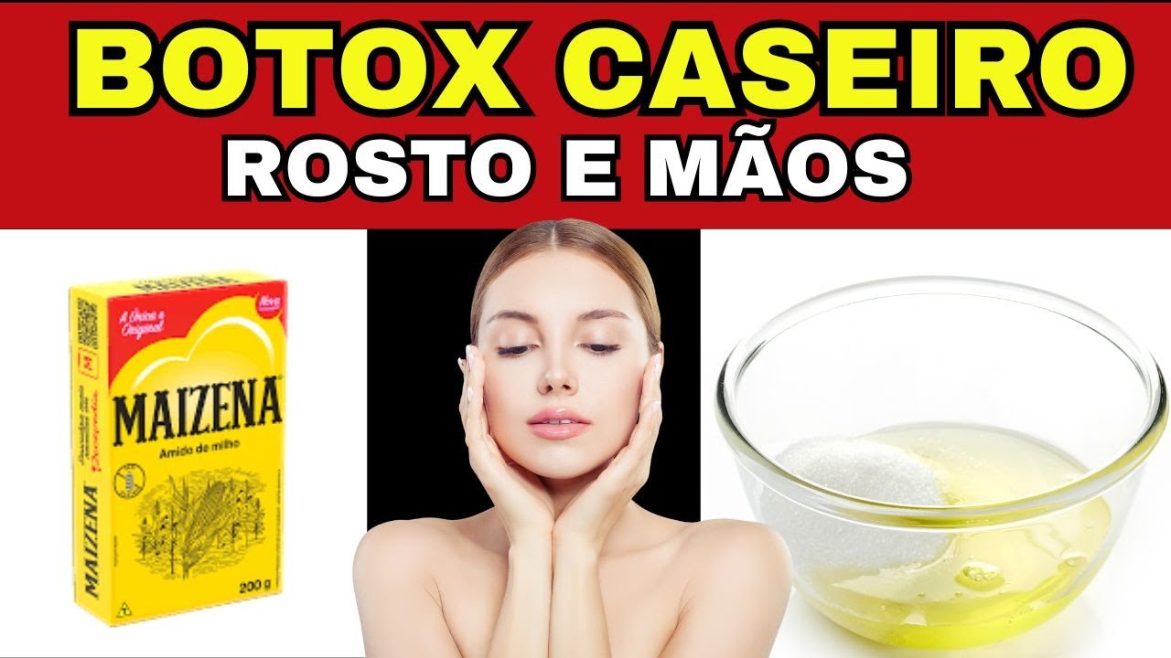BOTOX CASEIRO 100% NATURAL para o ROSTO e para ter MÃOS sem manchas ...