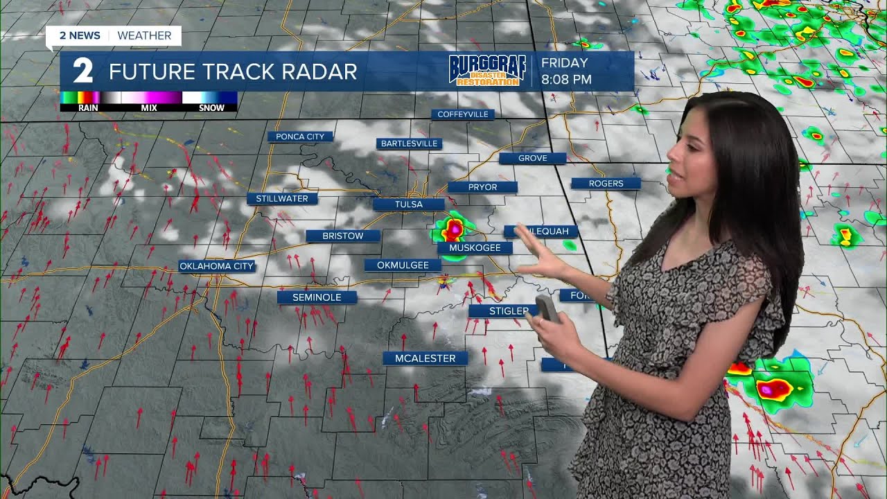 Spotty Showers And Storms Friday - YouTube
