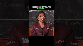 Gukesh Dommaraju Congratulated Vaishali Rameshbabu!