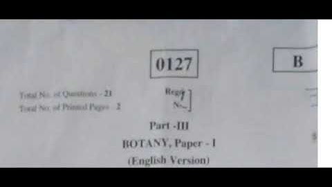Ap Inter First year botany 💯%💯%💯% imp Public paper 2024 | AP inter 1st year botany 💯💯IMP paper 2024