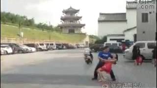 funniest video girl slap after saving her life.funny GIF