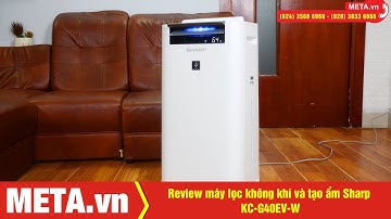 Review máy lọc không khí và tạo ẩm Sharp KC-G40EV-W | META.vn