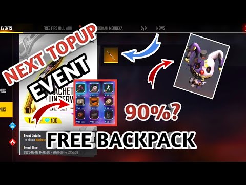Upcoming Topup Event Free Backpack 90 Discount Shop And More Garena Free Fire Noob Gamer