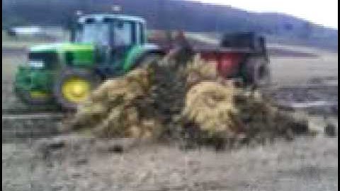jcb tm310s loading dung spreader and 6930 - 2
