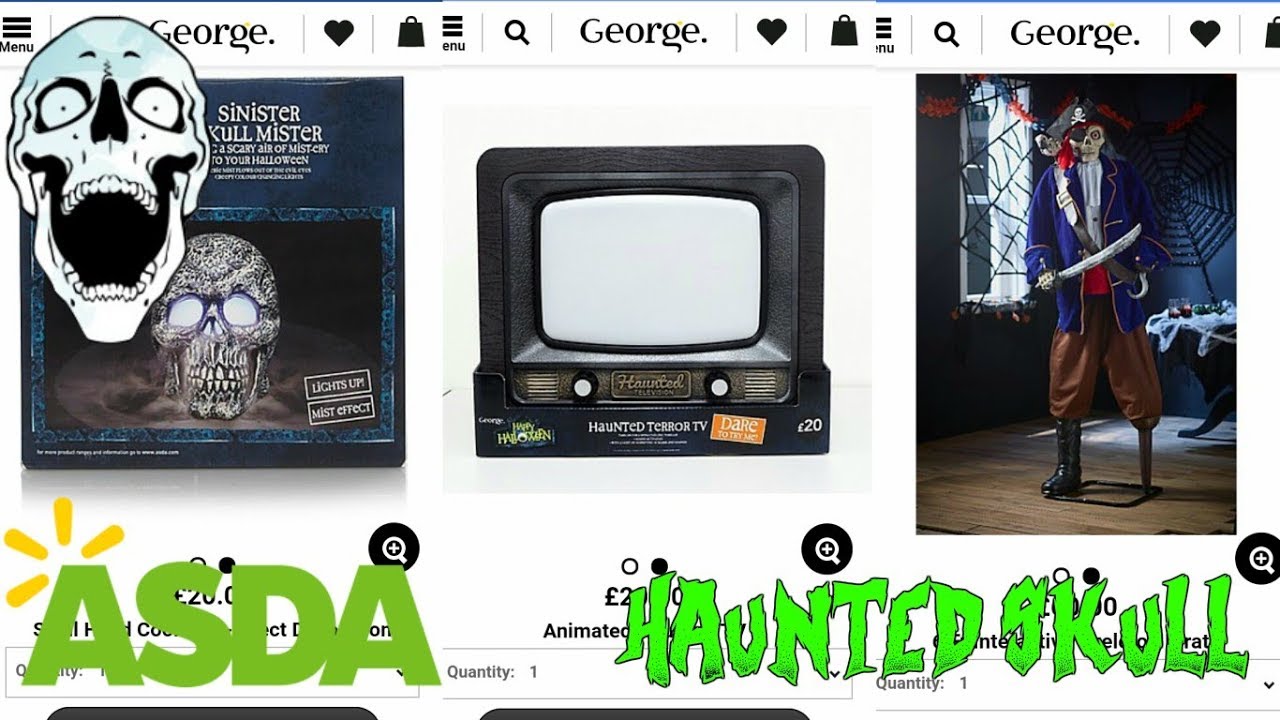 ASDA HALLOWEEN 2017 FULL RANGE!!! Sneak Peeks YouTube