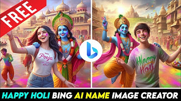 Radhe Krishna Happy holi ai photo editing 2024 |How To Make Ai Image Of Happy Holi 🥰❤️
