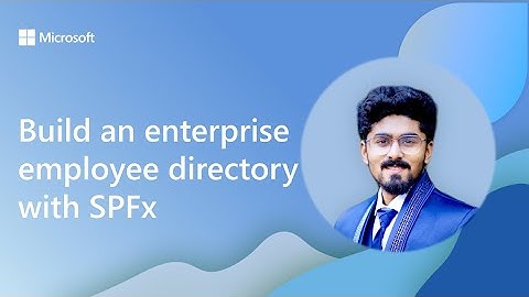 Build an enterprise employee directory with SPFx