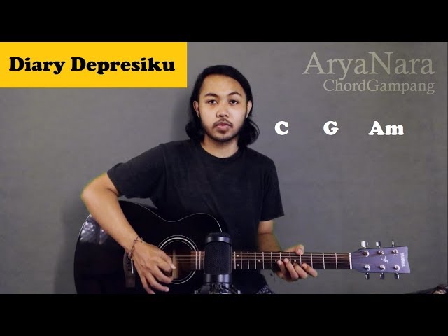 Chord Gampang (Diary Depresiku - Last Child) by Arya Nara (Tutorial Gitar) Untuk Pemula class=
