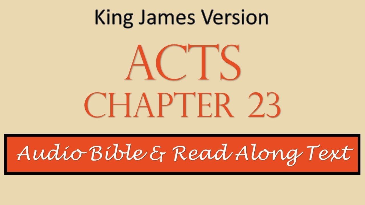 Acts 23 | KJV DRAMATIZED AUDIO BIBLE WITH TEXT - YouTube