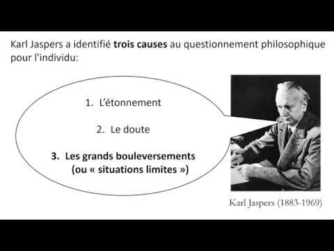 #3 Pourquoi se pose-t-on des questions philosophiques? Les situations limites