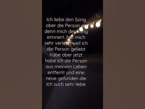 Wenn die Person das jemals sehen sollte ich hoffe du bist jetzt