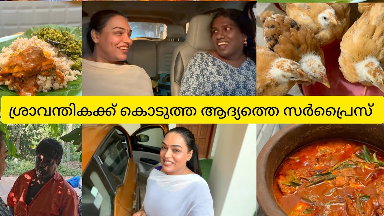 ശ്രാവന്തിക വന്നപ്പോൾ ഞാൻ കൊടുത്ത ആദ്യത്തെ സർപ്രൈസ് 🫰♥️🫰 #seemavineeth #sravanthika #saree #love